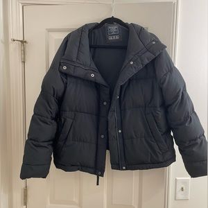 Abercrombie & Fitch Black Puffer Jacket